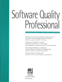 Revista Software Quality Professional de ASQ