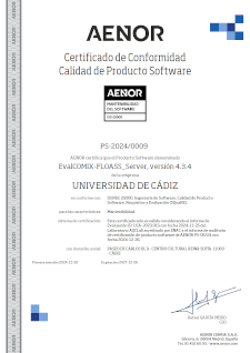 Maintainability Certificate EvalCOMIX-FLOASS_Server